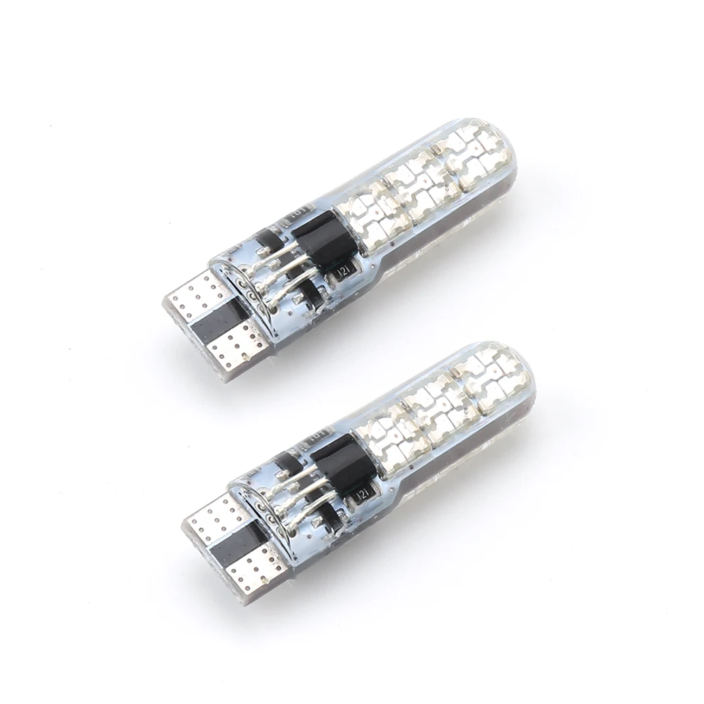 2 предмета/1 комплект, 12V T10 светодиодный T10 W5W 5050 SMD авто RGB светодиодный внутренний купол Клин для чтения светильник строб лампа с дистанционным Управление