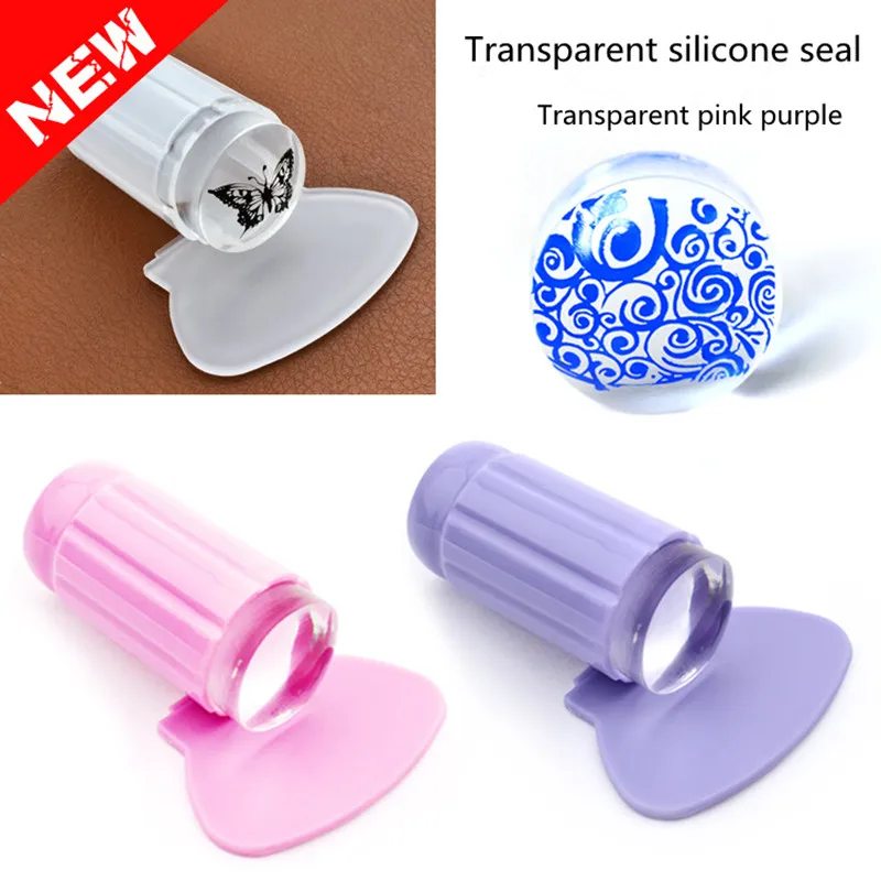 2 шт Прозрачное желе масло для ногтей штамповочная форма кристально прозрачное