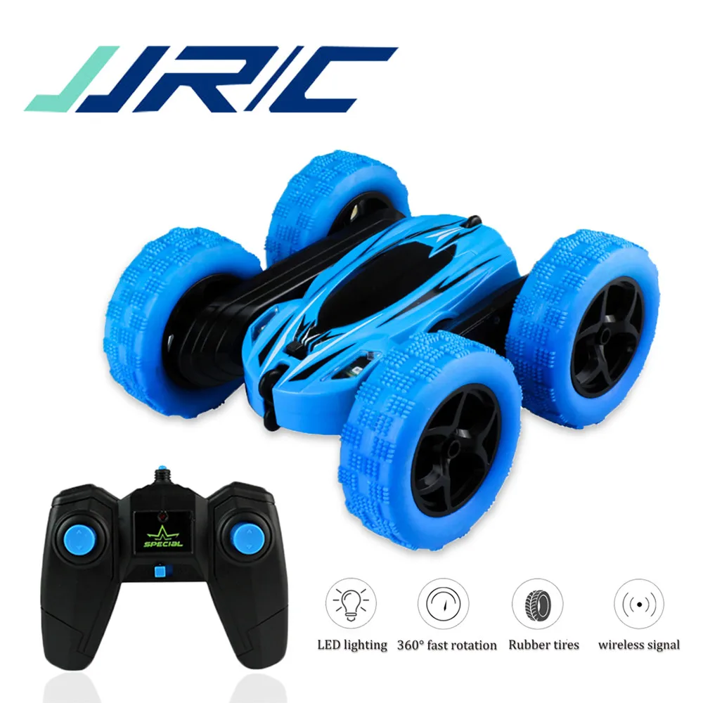 JJRC D828 1/24 Мини RC Автомобиль 2,4G 4WD двухсторонний трюк Rc автомобиль вращение на 360 градусов W/светодиодный светильник игрушка подарки для детей горячий автомобиль