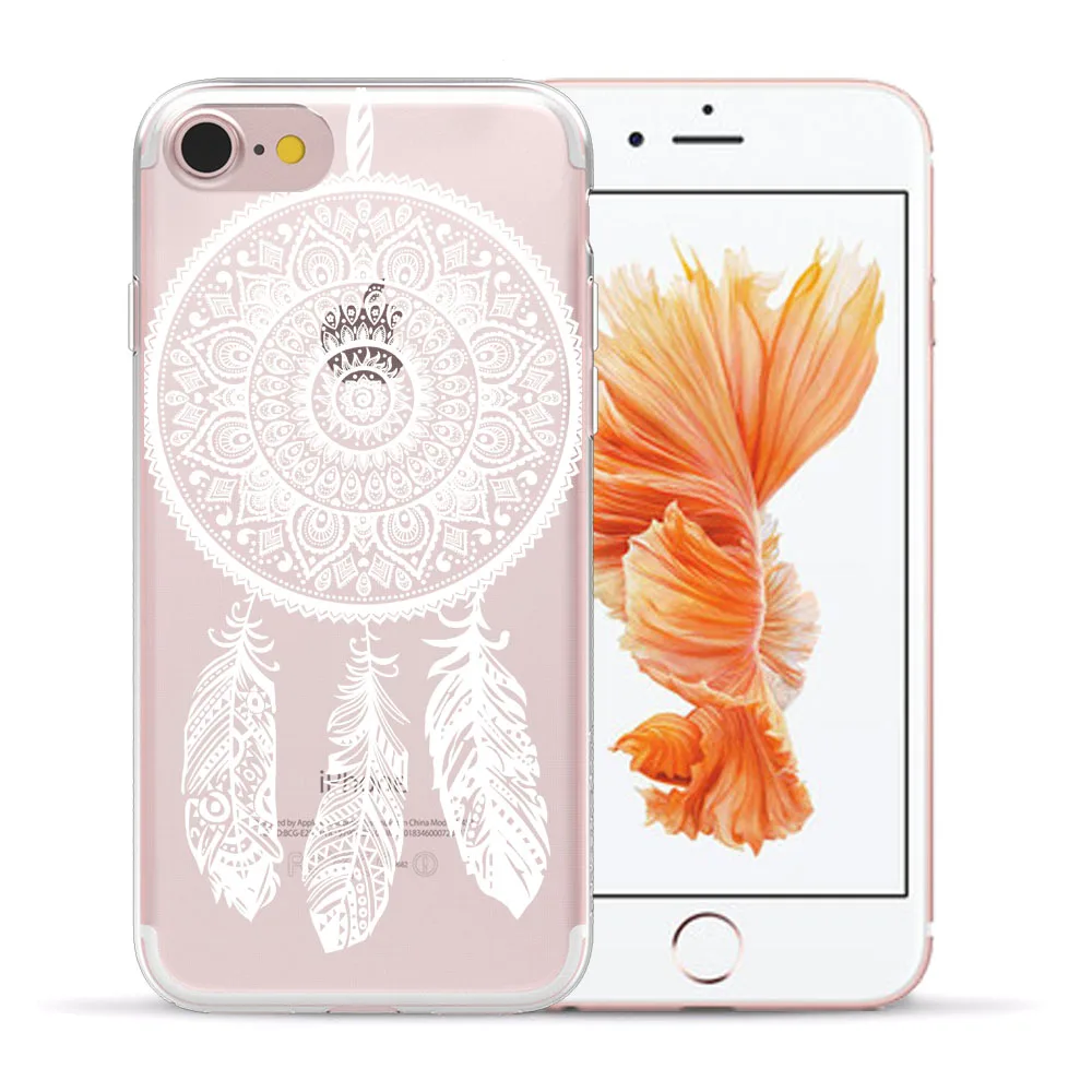 Мягкий чехол для телефона из ТПУ с цветочным кружевом и мандалой Apple iPhone XR XS 11 Pro Max