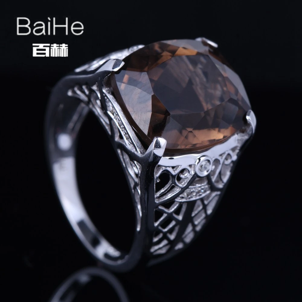 Женское Винтажное кольцо BAIHE белое золото 14 К (AU585) 8 карат сертифицированное