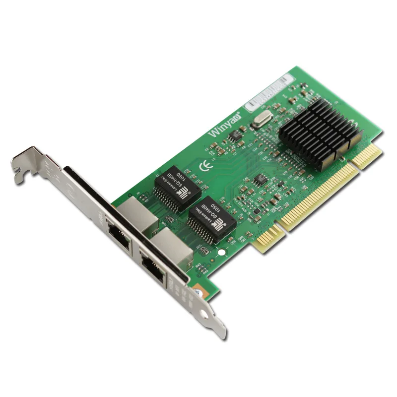 PCI to 2 Ports Gigabit Ethernet Server Card 10/100/1000Mbps 82546EB / GB Chipset