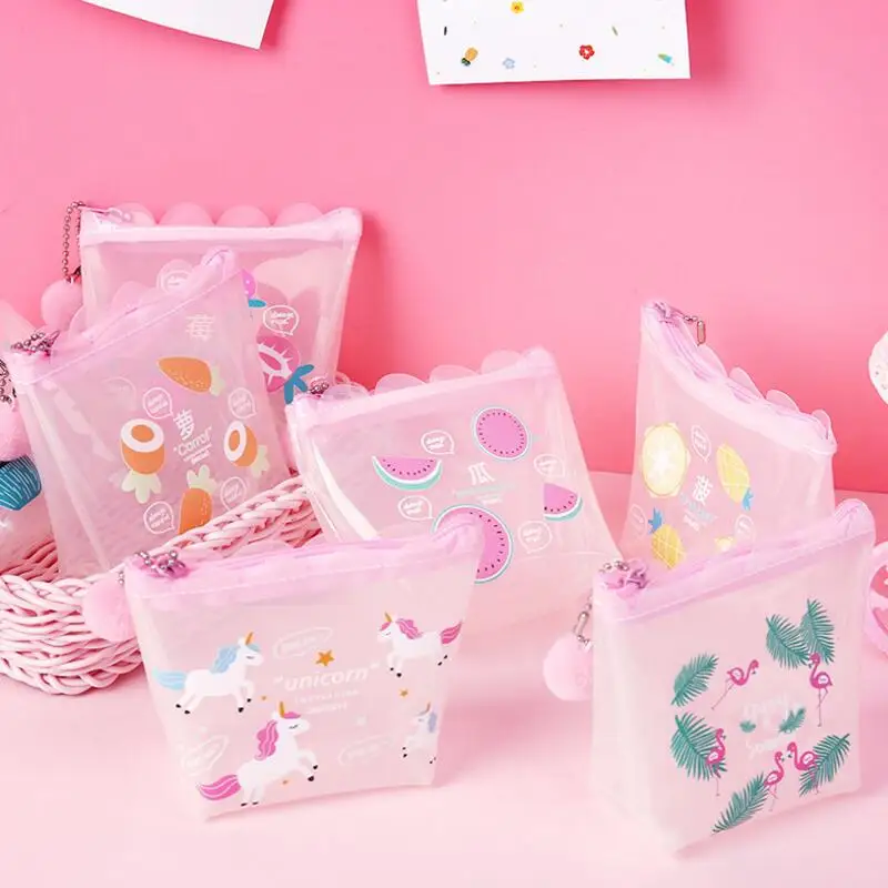 Милый школьный чехол карандаш Kawaii мультяшный для фламинго большой пенальти