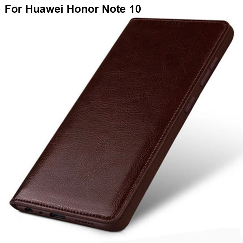 Натуральная кожа чехол КРЫШКА ДЛЯ huawei honor Примечание 10 Note10 coque САППУ флип |