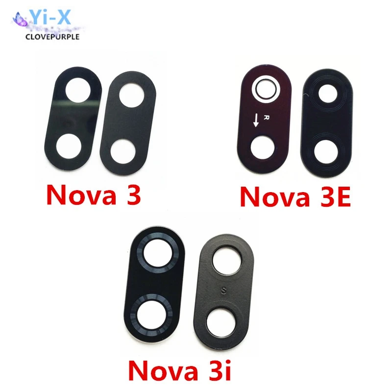 2pcs/lot Rear back main camera glass lens for Huawei Nova 2 2S 2i 3 3E 3i 4 4E 5 5i lite plus Pro | Мобильные телефоны и