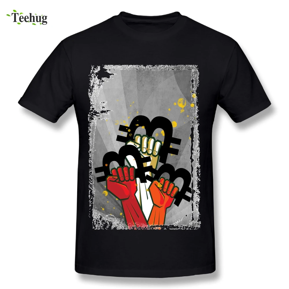 

3D принт человек футболка Bitcoin революция оригинальный художественная футболка великолепного дизайна размера плюс мужской футболки повседн...