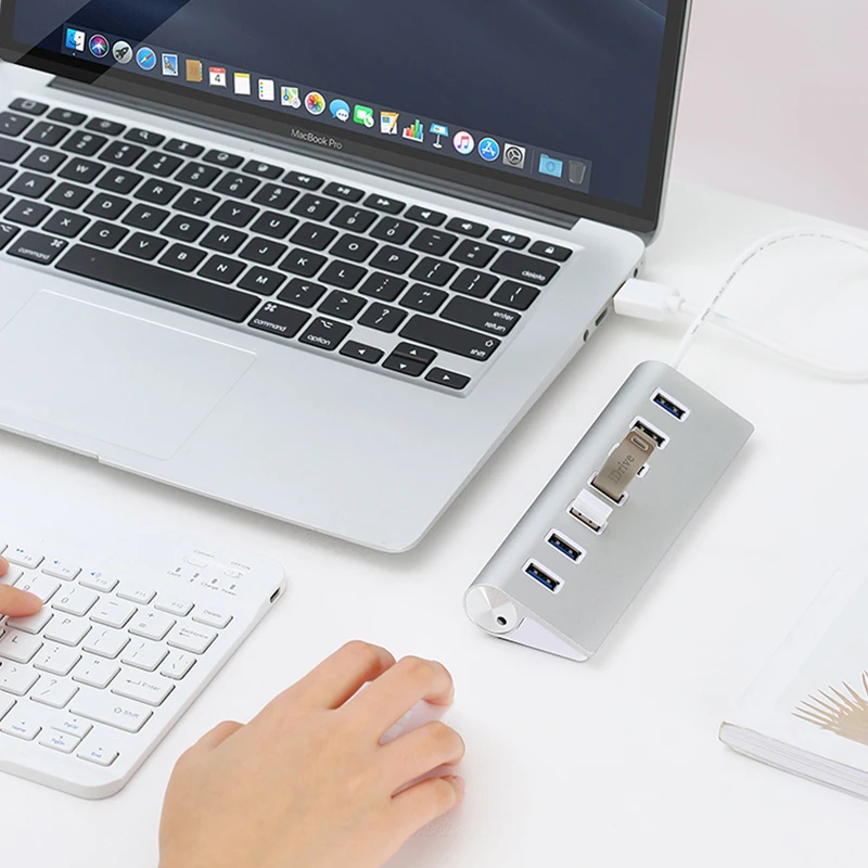 USB 3 0 концентратор алюминий 7 портов HUB высокая скорость 5 Гбит/с несколькими