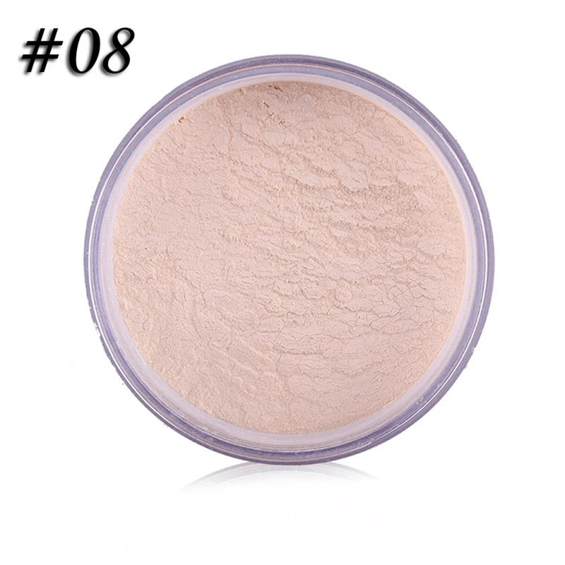 08 MISS ROSE, 12 г, макияж, матовое покрытие, прозрачная установка, пудра для лица, рассыпчатая, отделочная пудра, полупрозрачная, гладкая установка, основа - Цвет: 08