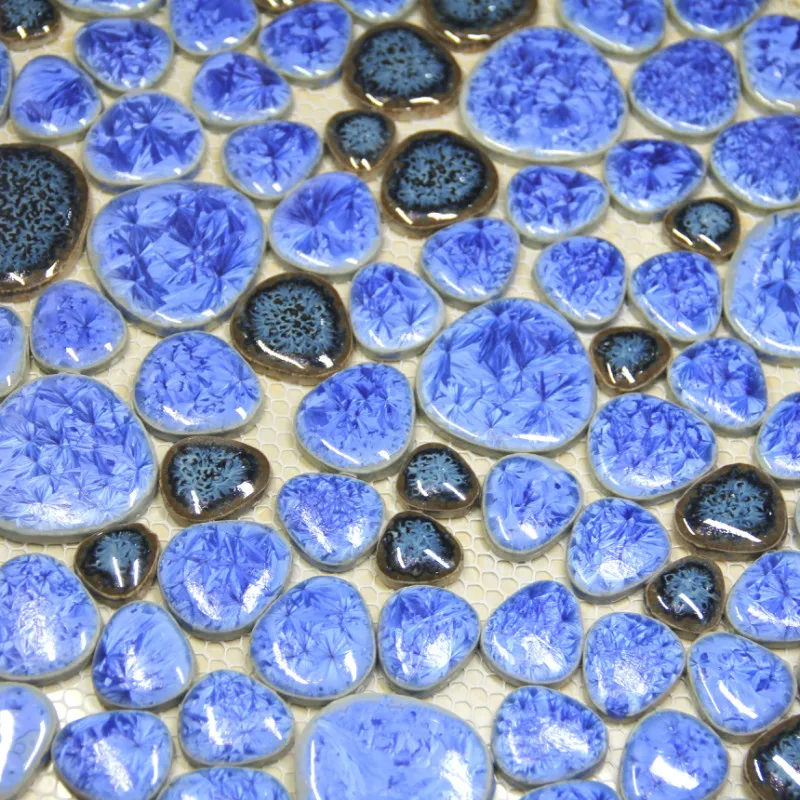 Голубая керамическая мозаичная плитка кухонные обои backsplash настенный фон для