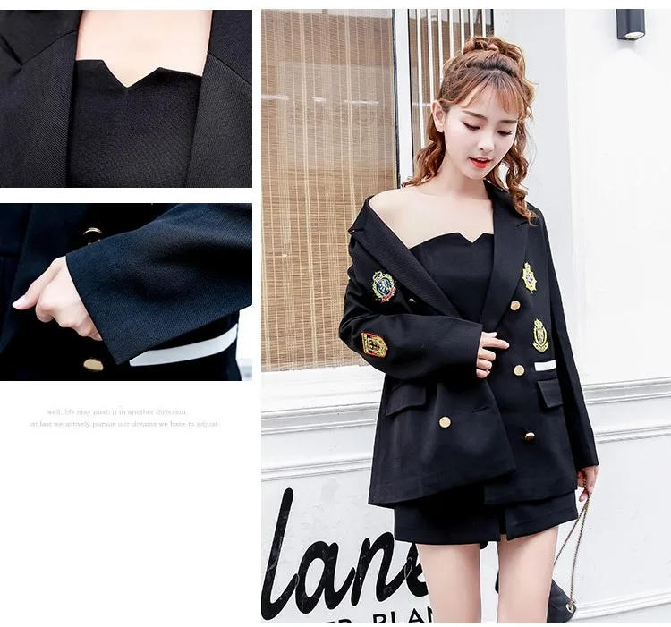 Новинка весны и осени 2018 свободные повседневные женские блейзеры пиджак женский