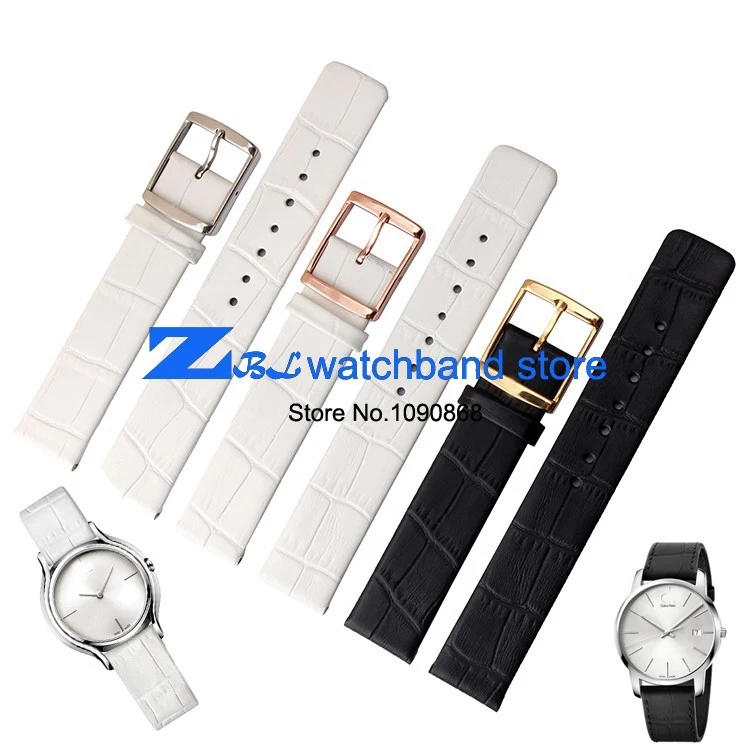 Ремешок для часов из натуральной кожи ультратонкий ремешок наручные часы белый