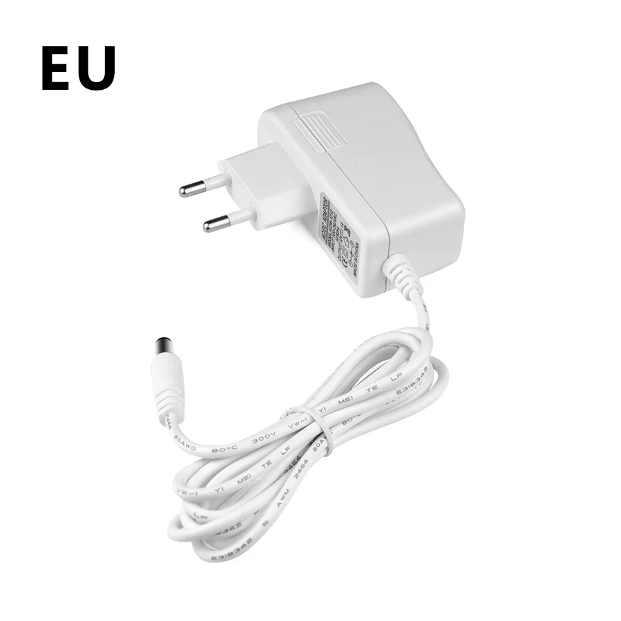 EU Plug DC 12 V 2A ЕС США адаптер питания AC 110 V 220 V к DC 12 V адаптер питания 5,5mm x 2,1mm источник питания для светодиодный осветительный фонарь - Цвет: EU Plug