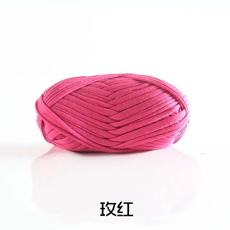 Magenta 1 шт. шерстяная пряжа DIY вязание шерсть для ковриков тканая нить хлопчатобумажная ткань пряжа ручной вязки коврик под корзину одеяло необычная Пряжа Ткань - Цвет: Magenta