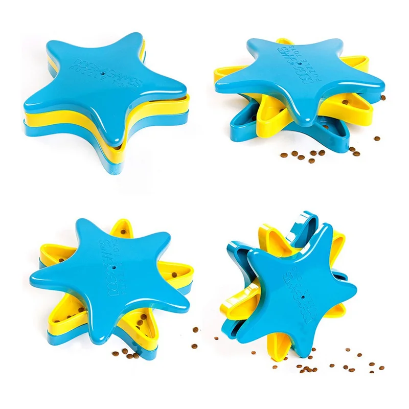 Горячий Спиннер в форме звезды питатель игра собака развивающая головоломка