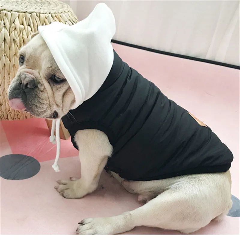 Зимняя жилетка для собак куртка чихуахуа пудель Бишон мопс одежда французская