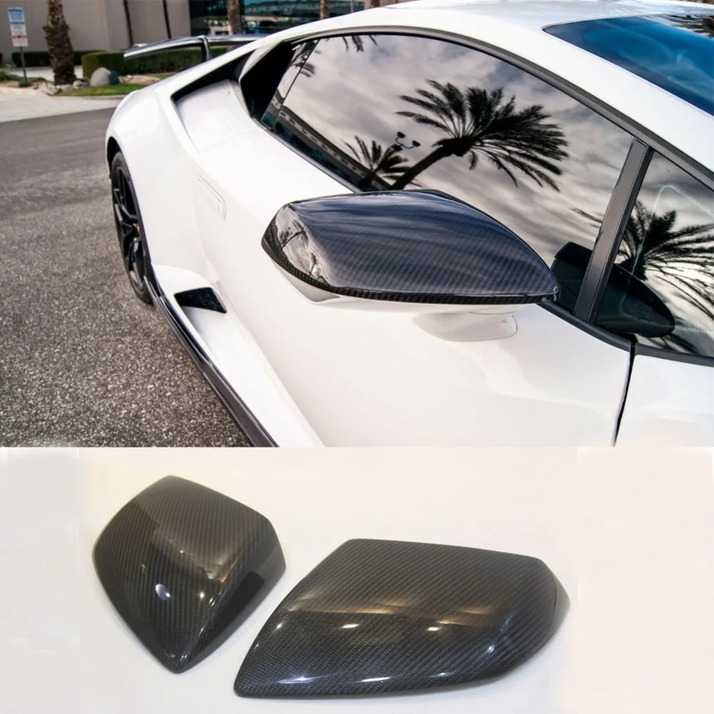 Углеродное волокно D Стиль Автомобильное Зеркало фартук чехол для Lamborghini Huracan LP600