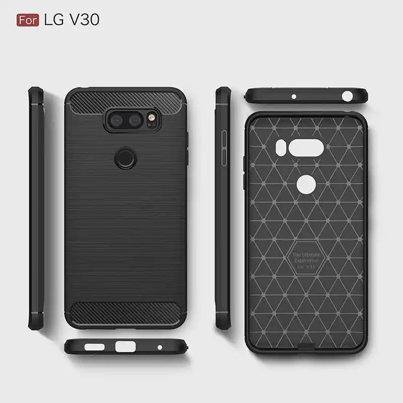 Модный противоударный мягкий силиконовый чехол Mokoemi 6," для LG V30, чехол для LG V30 Plus, чехол для телефона