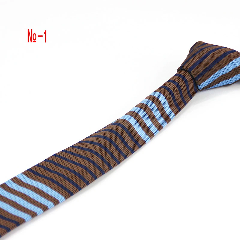 2018 персонализированные тонкие 6 см полосатые трио три цвета вязаные галстуки