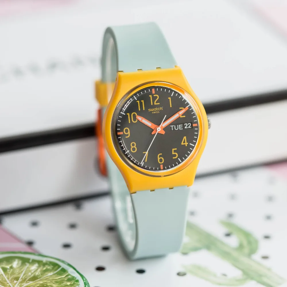 Часы Swatch с цветным паролем серии dashboard кварцевые часы GO702 | Наручные