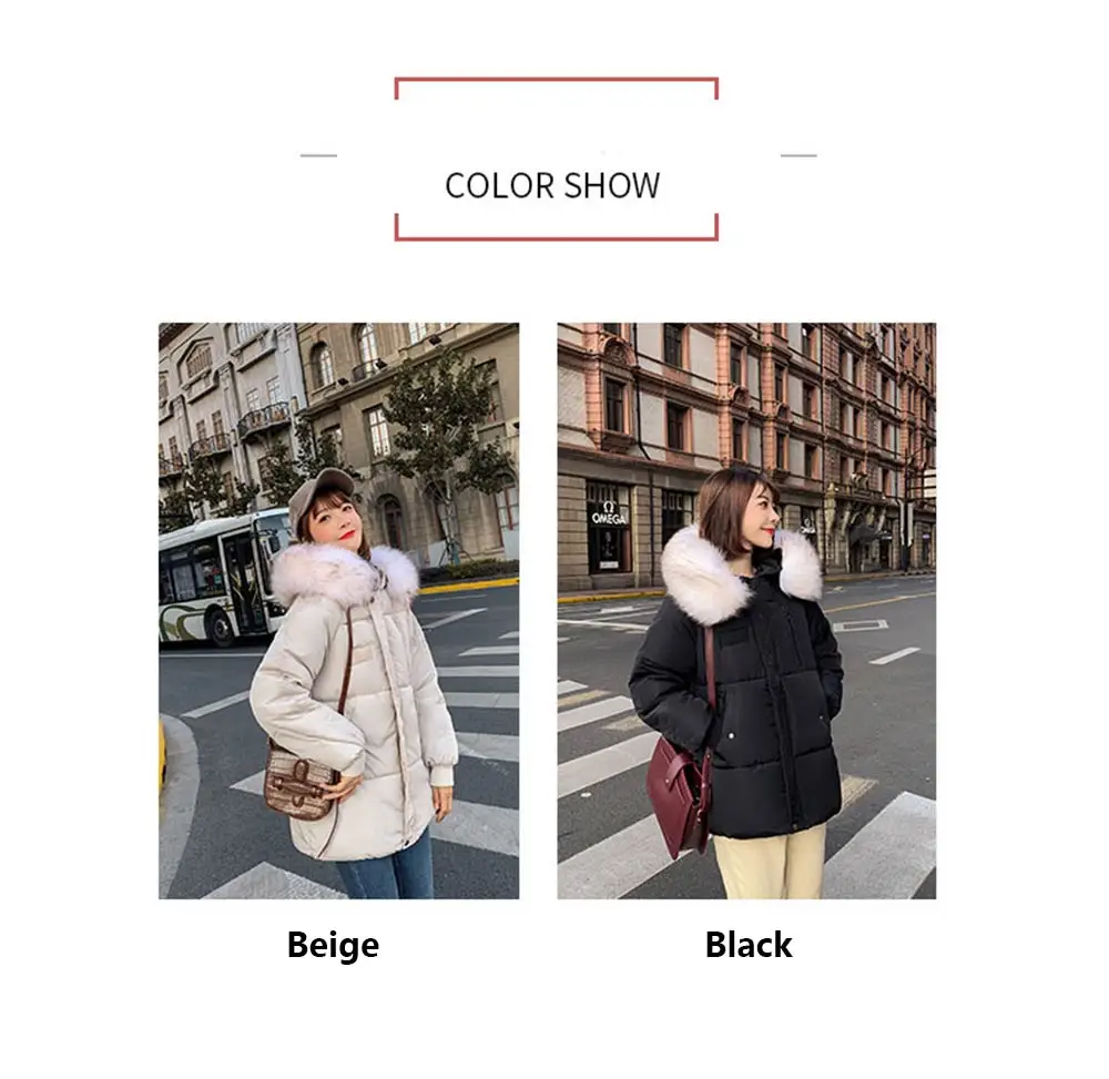 PinkyIsBlack Parkas Mujer короткая зимняя куртка женская куртка Корейская парка меховой воротник плюс размер Теплая стеганая Женская куртка пальто