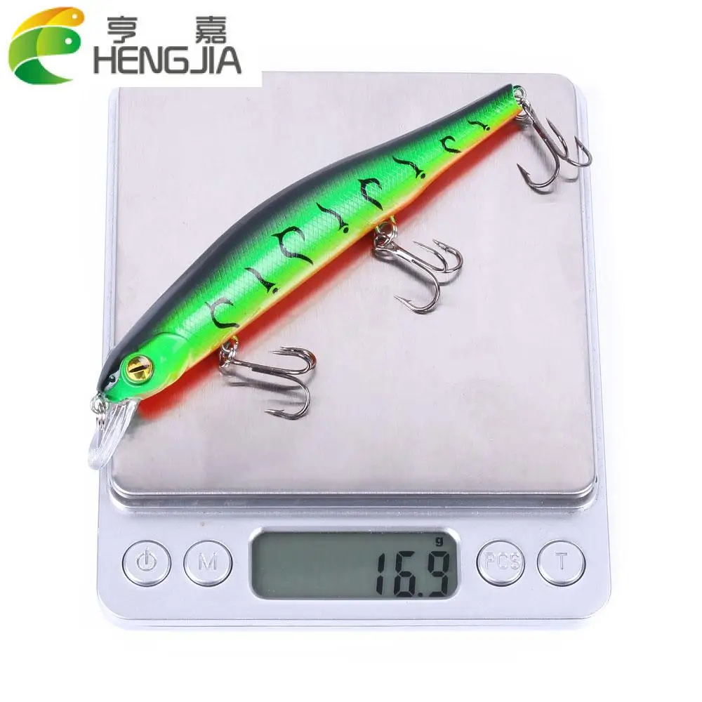 

HENGJIA 1pcs Fishing Wobbler Artificial Hard Bait Sinking Wobblers 17.5g/110mm Minnow Pike Bass Fishing Lures Peche Isca