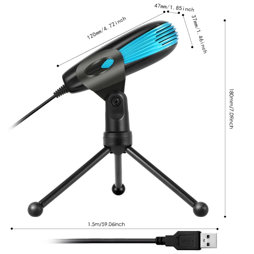 SOONHUA профессиональный студийный звукозаписывающий микрофон USB проводной микрофон с подставкой штатив крепление для радио вещания пение караоке