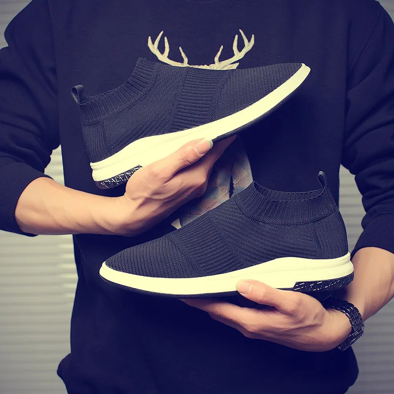 Flywire Socks Shoes Running for Men Breathable Slip-On Sneakers Air Mesh Sport Light Durable Sheos | Спорт и развлечения