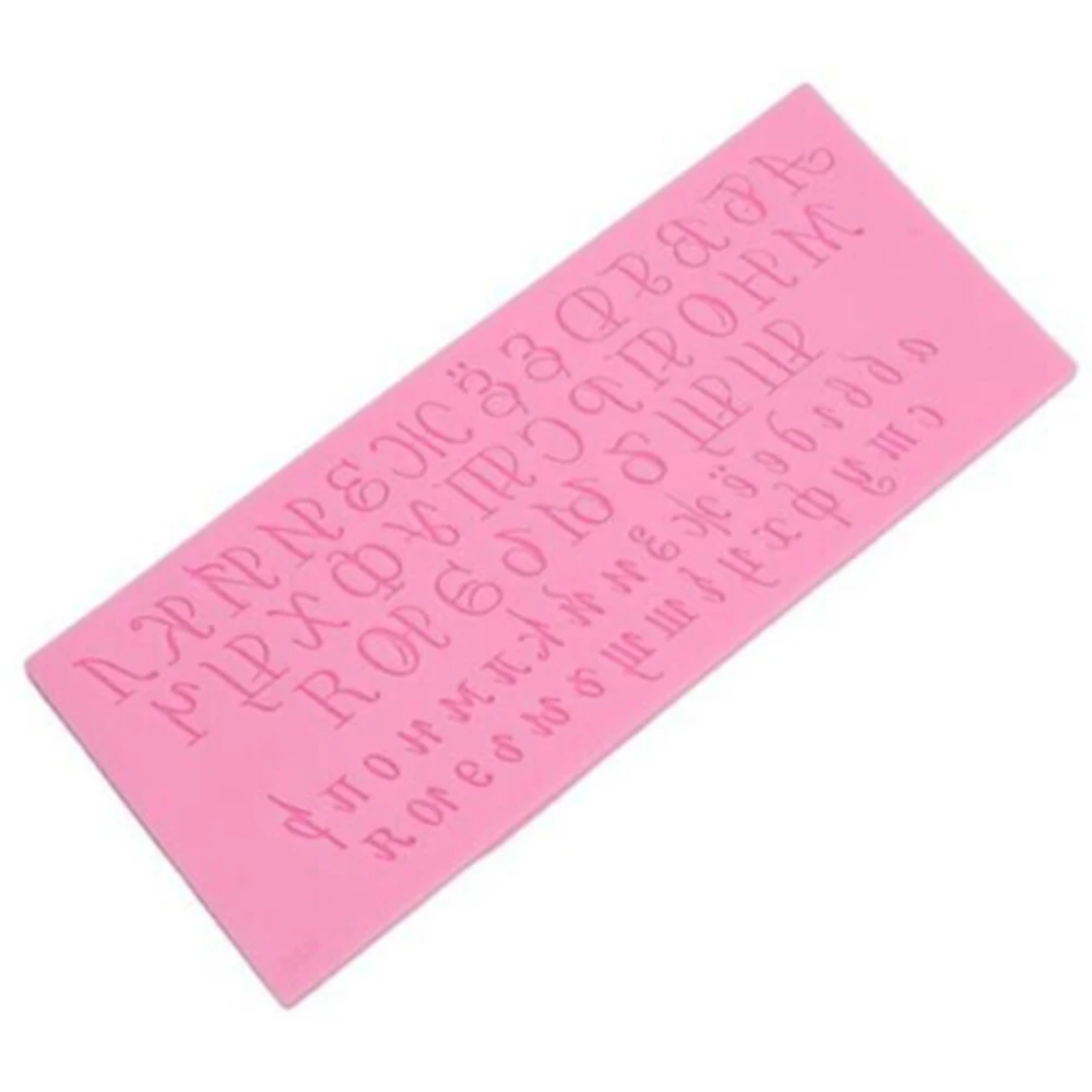 Русский алфавит буквы силиконовая форма для выпечки помадной глазури DIY