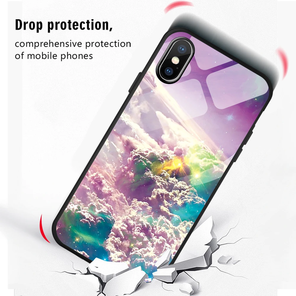 Чехол из закаленного стекла для Huawei P Smart 2019 P40 P30 P20 Lite Pro P9 P10 Plus роскошный