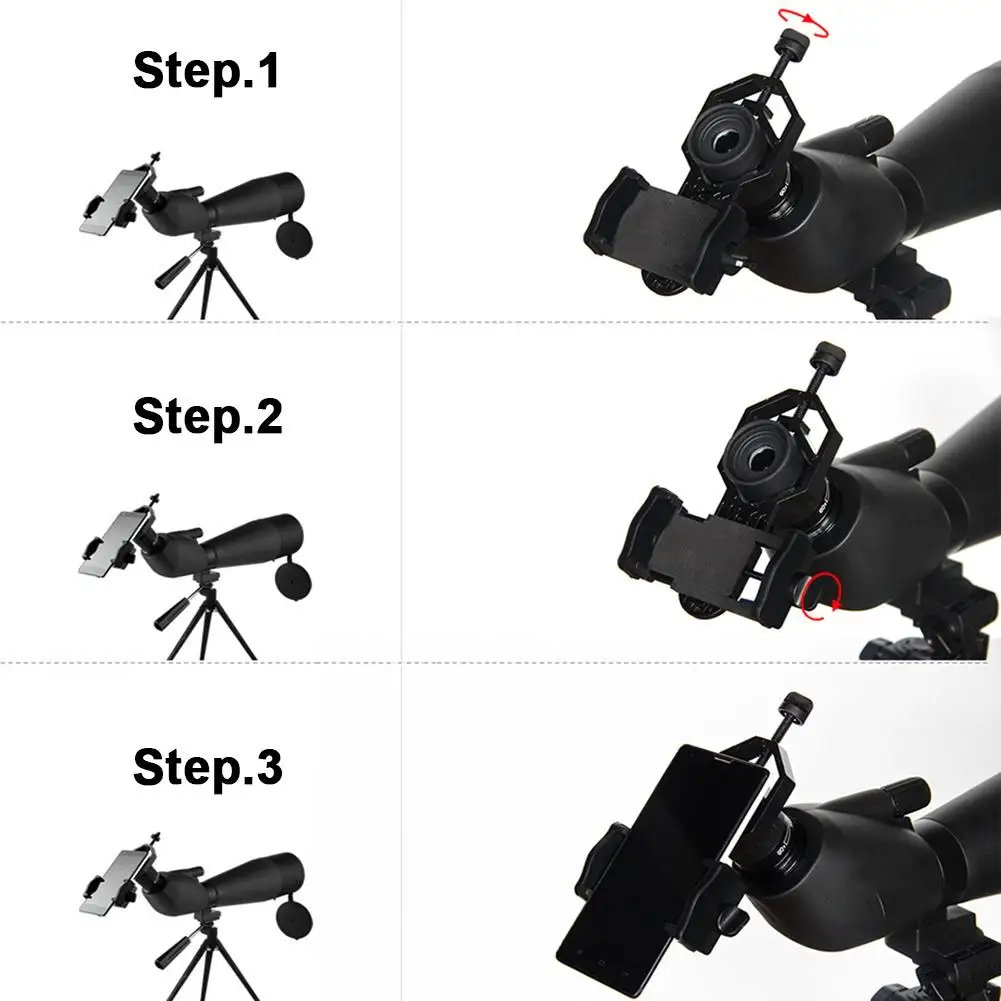Универсальный сотовый телефон бинокулярный Регулируемый адаптер крепление