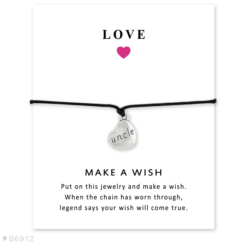 Браслеты с подвесками в виде семейных открыток украшения для ушей мамы сердца