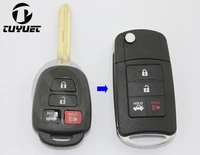 brand new modified flip floding remote key shell for toyota camry toy43 case fob 4 button