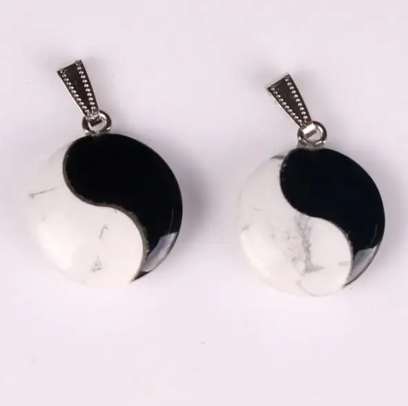 2018 bestselling top quality natural stone Tai Chi Yin Yang Charm pendants for jewelry making 1pcs/lot Wholesale free shipping | Украшения