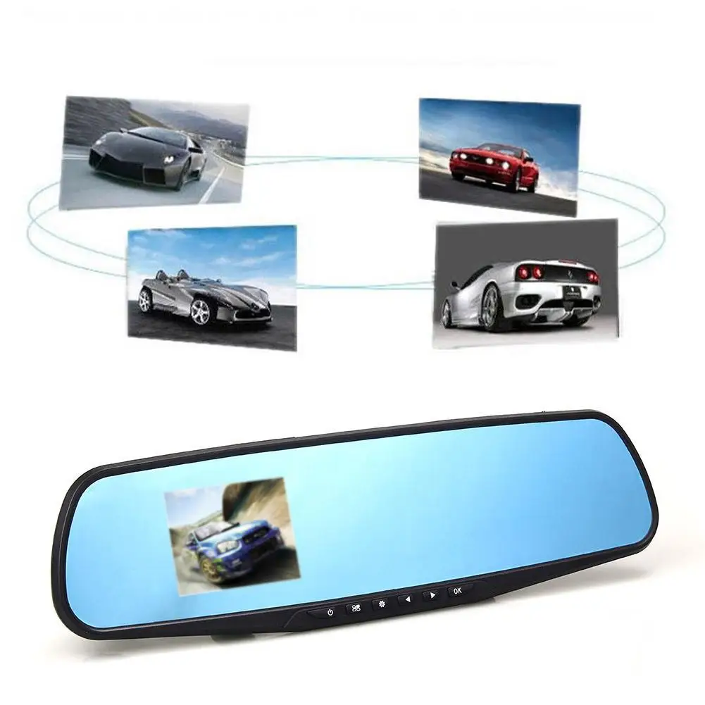 Full HD Автомобильный видеорегистратор цифровой с двойным объективом камерой