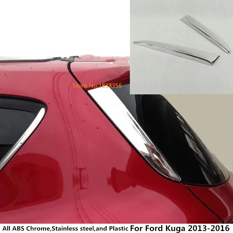 Для Ford Kuga Escape 2013 2014 2015 2016 автомобильный детектор крышки ABS хром задний спойлер