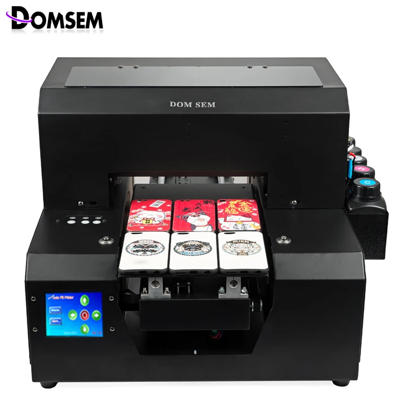 DOMSEM UV планшетный принтер с 3D текстурированным рельефным тиснением для стекла пластик кожа ПВХ металлический чехол для телефона DTG ткань печать