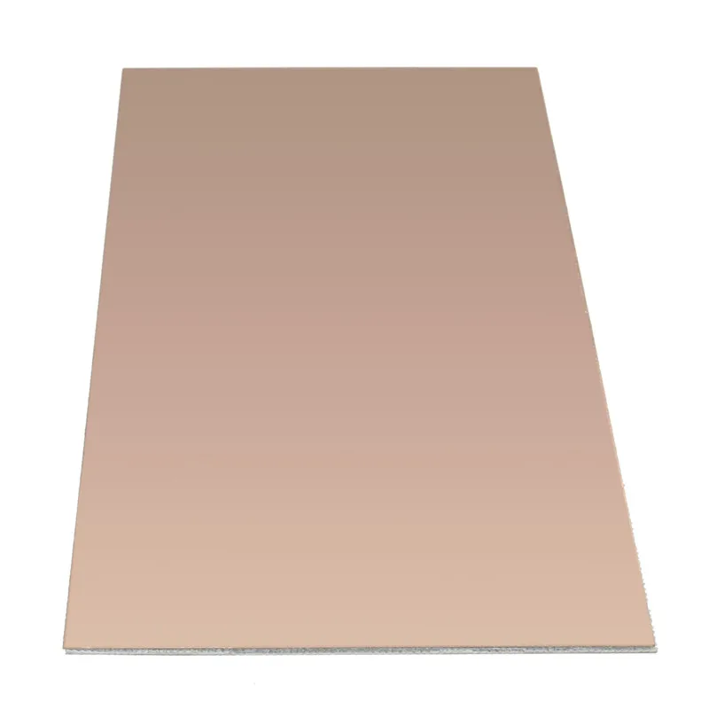 Лучшая цена, 1 шт., 100x220x1,5 мм, двухсторонняя медная плакированная пластина, печатная плата FR4, ламинат, абсолютно, прочный в использовании
