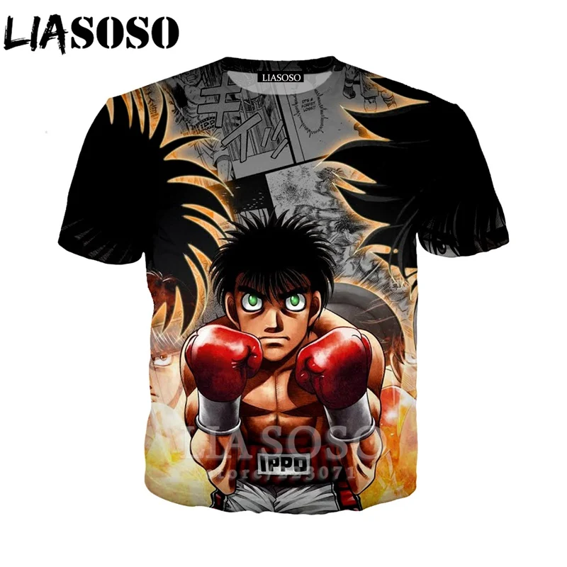 LIASOSO летняя новая модная мужская и женская толстовка с 3D принтом аниме Hajime no Ippo