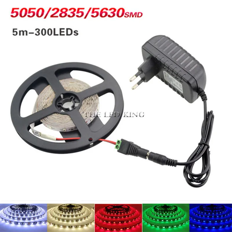 SMD RGB Светодиодный светильник 2835 1 м 2 3 4 5 светодиодный rgb светодиоды лента гибкий