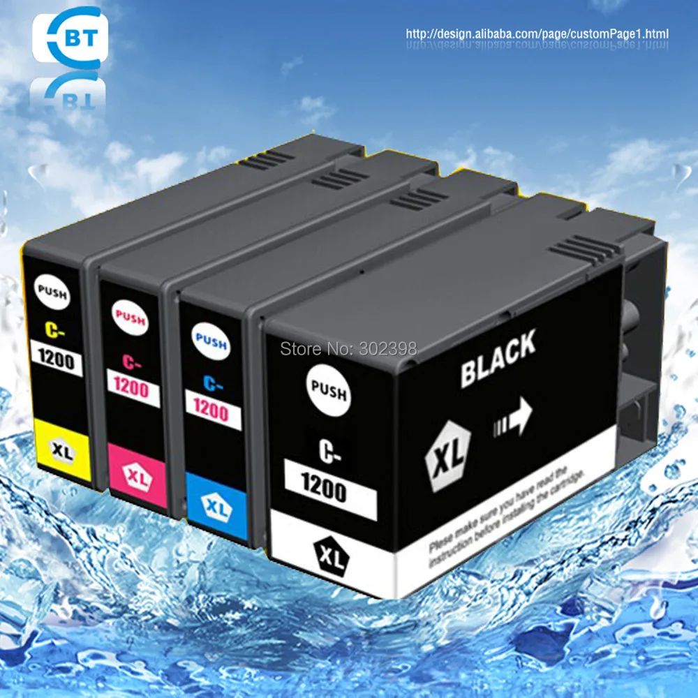 Совместимый чернильный картридж canon PGI 1200 XL bk подходит для MB2020/MB2320|ink cartridge|canon ink