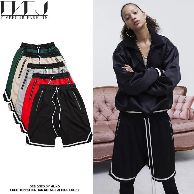 Новые модные шорты мужчин 2017 сезон: весна–лето пары полосатые с карманами