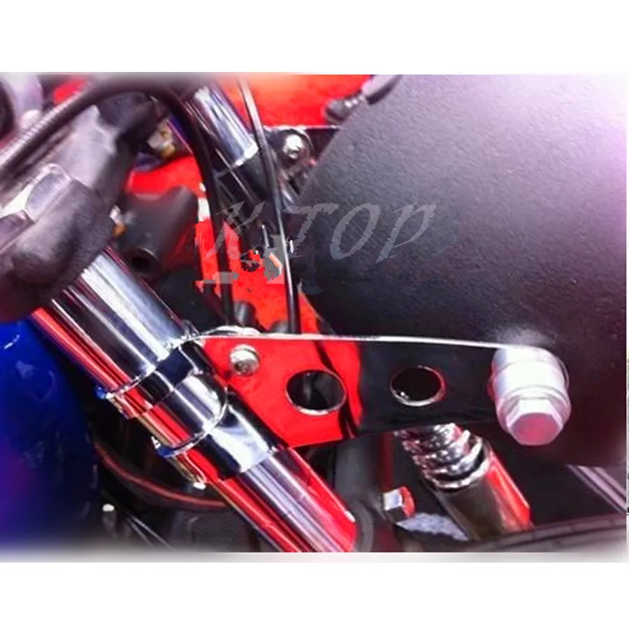 Универсальный хромированный Кронштейн для передней фары мотоцикла в уличном