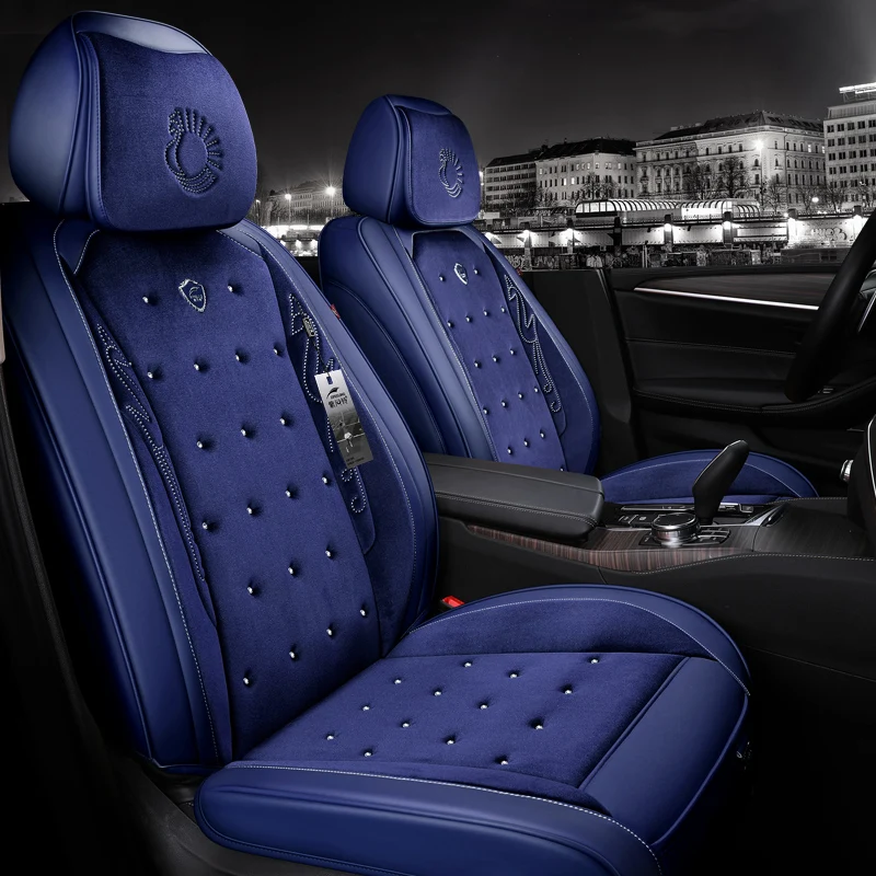 

Car Seat Cover Studded Rhinestone Car Styling Seat Cushion Protector For Citroen C5 C6 Picasso Berlingo C-Zero car accessories