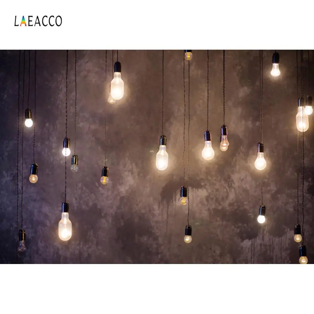Laeacco фотофоны темно-цементная настенная лампа свет Вечерние Декорации для детей