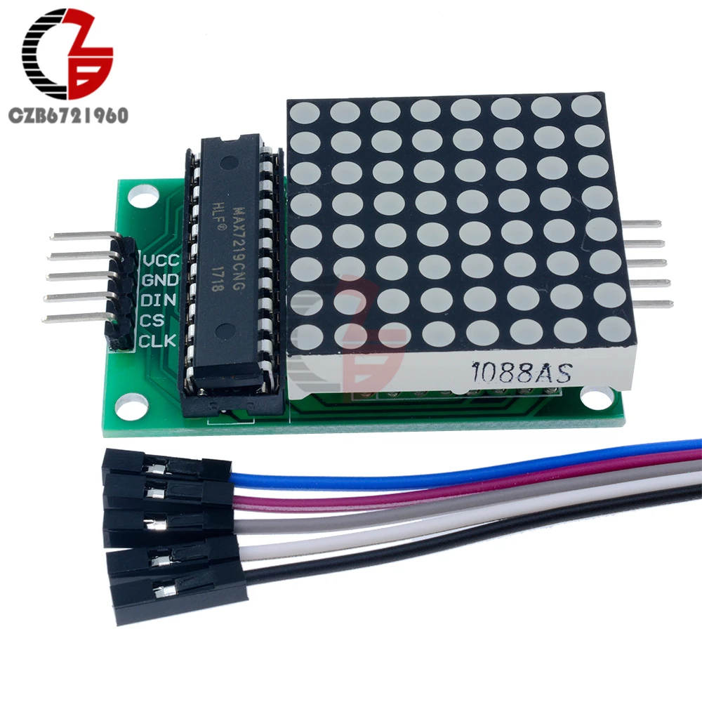 MAX7219 точечный модуль светодиодной матрицы MCU управления светодиодный дисплей для