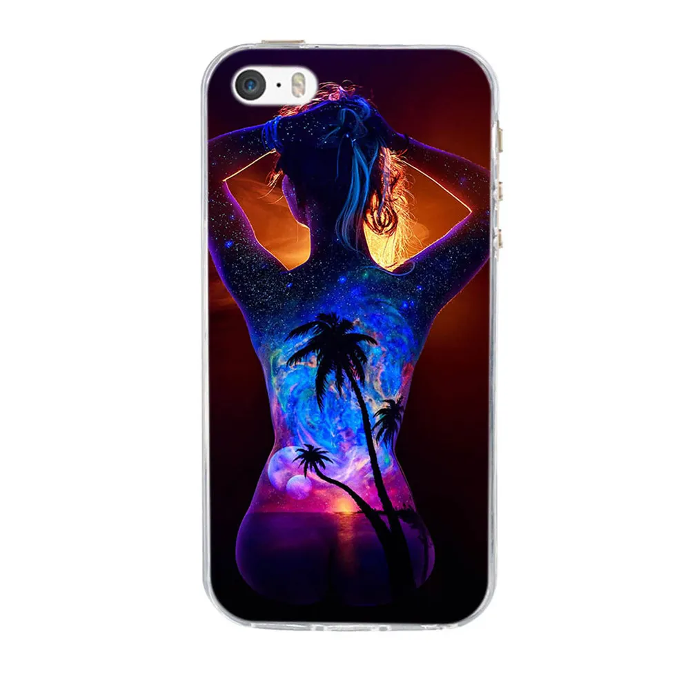 Capas Coque For Apple iphone 5 5S Case Soft Silione Fundas Cover for Iphone 6 6S Covers TPU Bumper SE S |