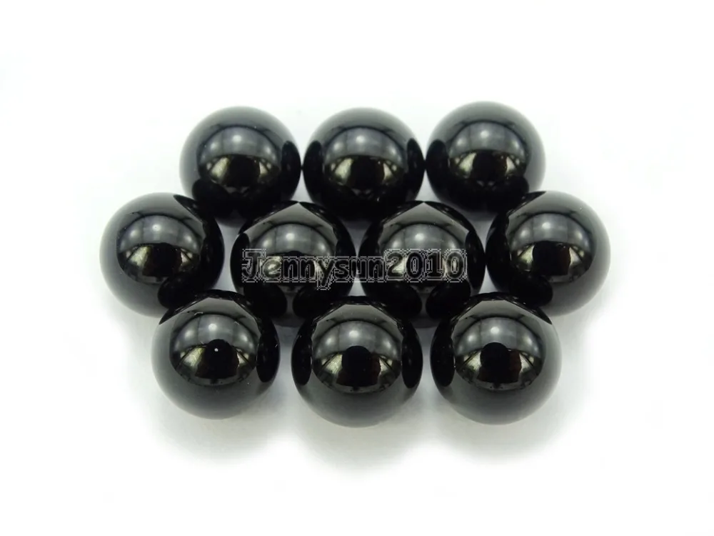 Натуральный черный ониксовый драгоценные камни класса AAA 8 мм без отверстий