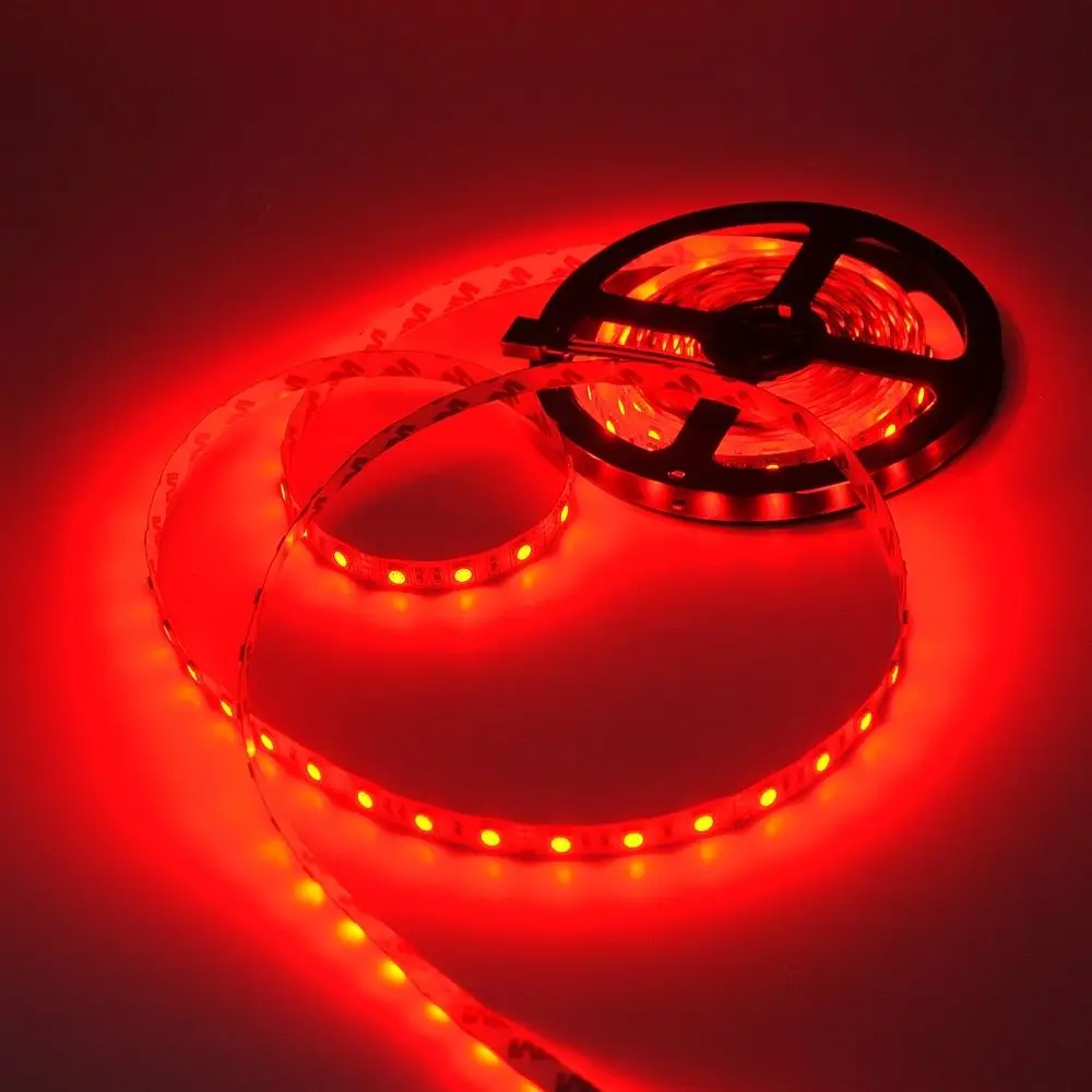 LED strip 5050 DC12V flexible light 60LED/m 5m/Lot RGB/Pink//Purple/Ice Blue Strip | Лампы и освещение