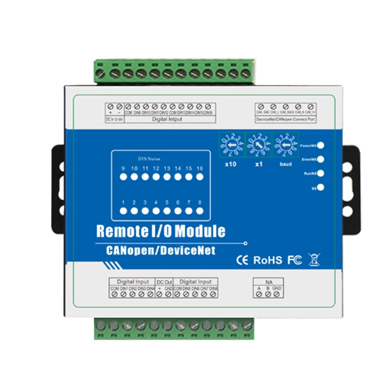 16 оптических изолированных цифровых входов DeviceNet дистанционный модуль ввода