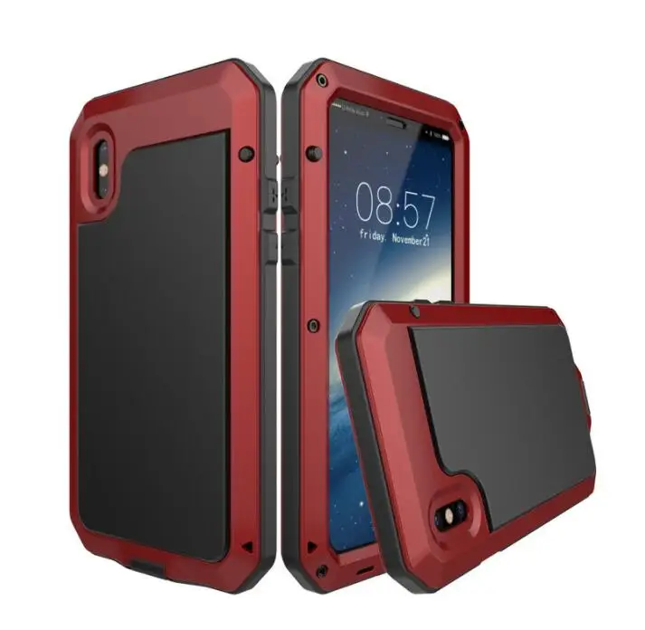 Чехол для iPhoneXR XS MAX X 8 7 6 6S тройной водонепроницаемый чехол из алюминиевого сплава